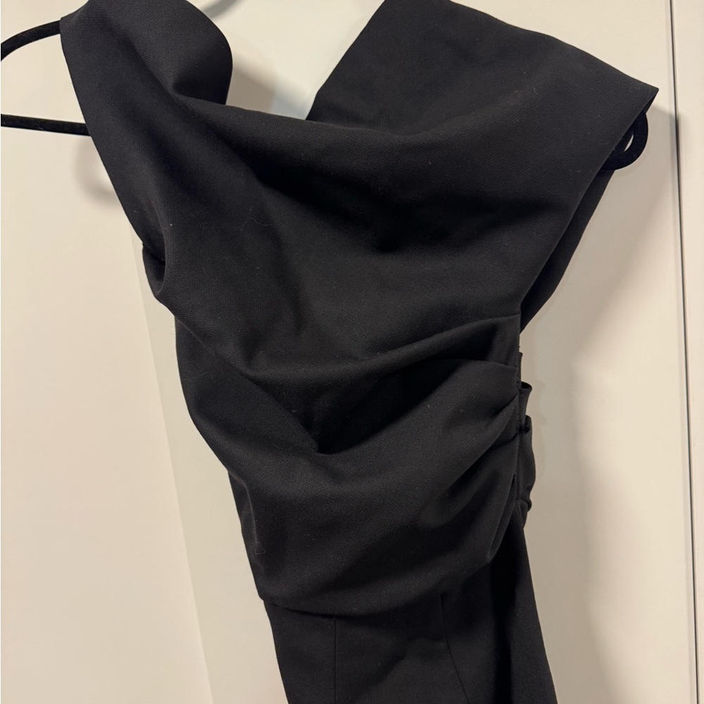 DSQUARED Black Draped Dress
